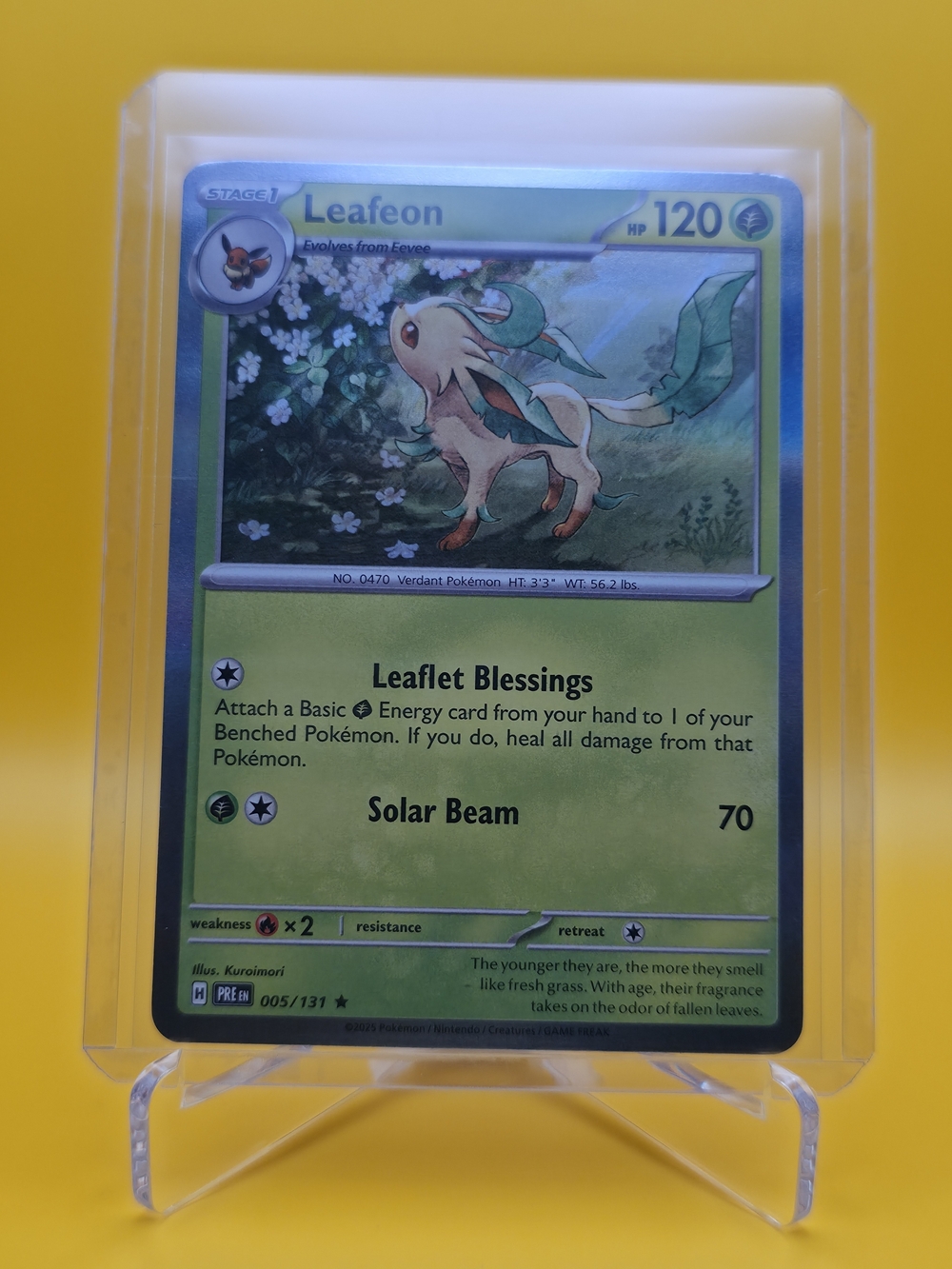 Pokémon TCG - Leafeon - Prismatic Evolutions - Rare - 005/131